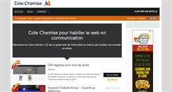 Desktop Screenshot of cote-chemise.com