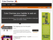 Tablet Screenshot of cote-chemise.com